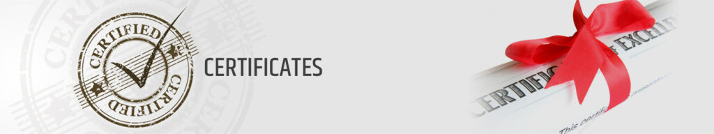 certificates banner